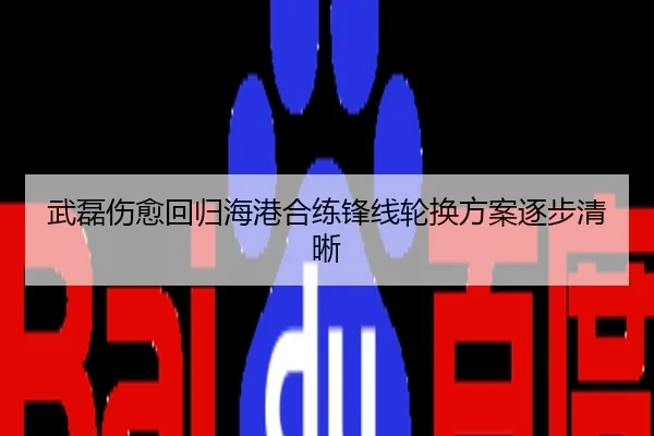 武磊伤愈回归海港合练锋线轮换方案逐步清晰